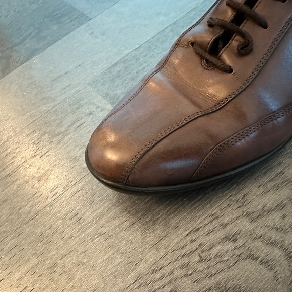 Men's Brown Leather Shoes - Picture 10 of 15